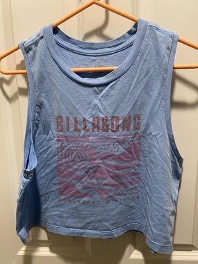 Billabong Blue Crop Tank EUC